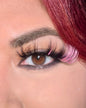 Strip lashes in style “Baddielicious” | 20mm Mink Lashes | Pink Glitter Lashes
